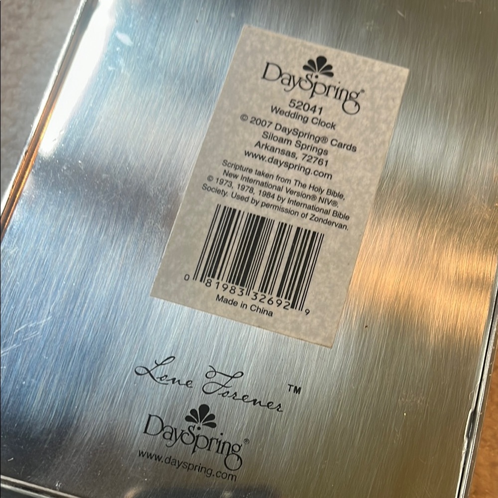 Elegant Silver Inspirational Clock - Picture 7 of 8